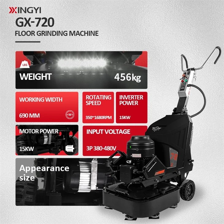 Self-Propelled Concrete Floor Grinder